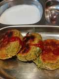 High Protein pan fried stater(healthy mung panner tikkies)