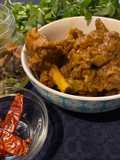 Country style chicken with chili (murghir laal jhol)