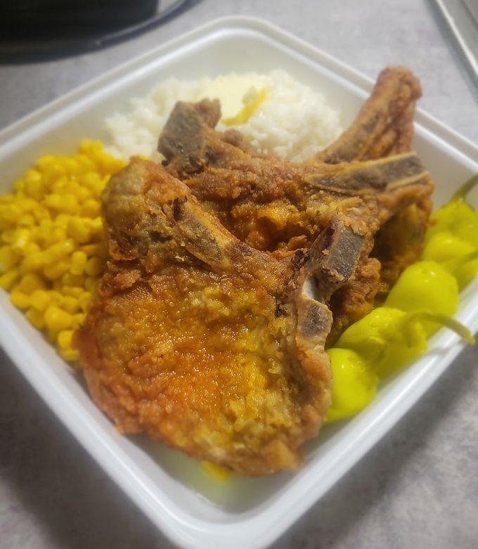 A picture of Fried Caribbean Style Pork Chops.