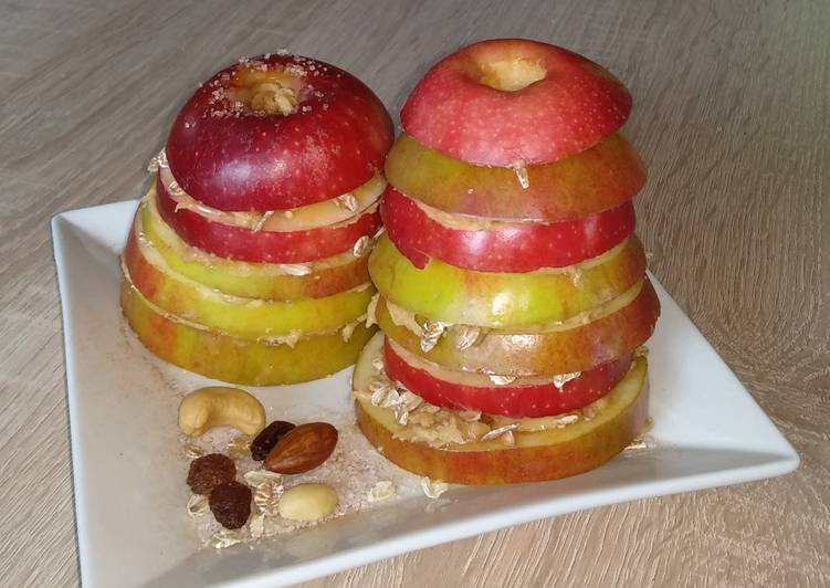 🍎 Apfel 🍏- Erdnussbutter - Müsli - Türmchen