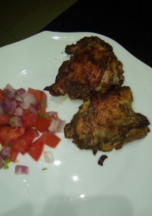 A picture of Oven roasted chicken.