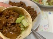 Una foto de relleno de fajitas