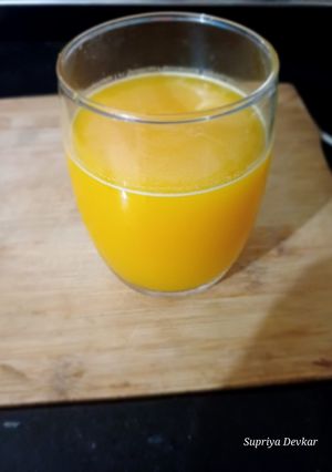 A picture of Passion fruit mango juice.