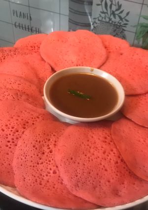 Foto resep Serabi pink manis