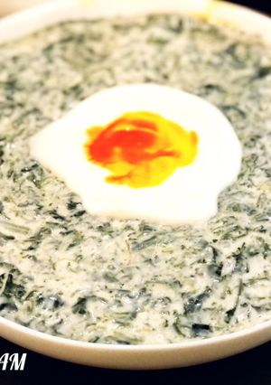 عکسی از دستور بورانی اسفناج(Spinach borani)