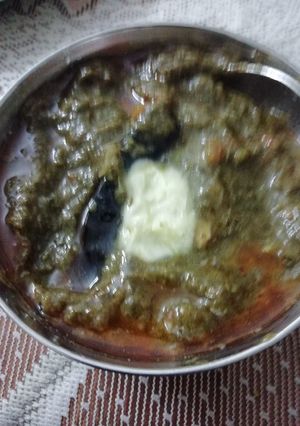 A picture of Sarso Ka Saag.