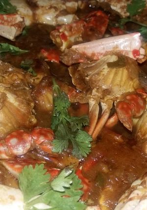 A picture of Crab curry.