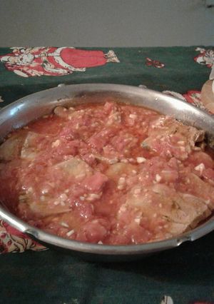 Una foto de Lengua a la vinagreta
