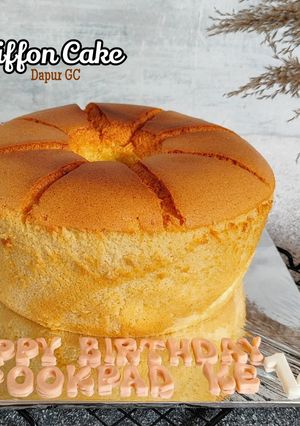 Foto resep Chiffon cake vanilla