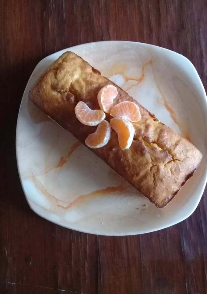 Una foto de Budín de mandarina (fácil y exquisito)