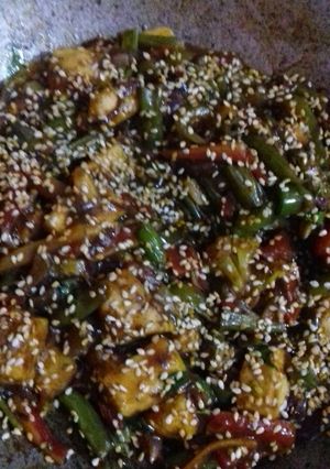 A picture of Paneer chilli.