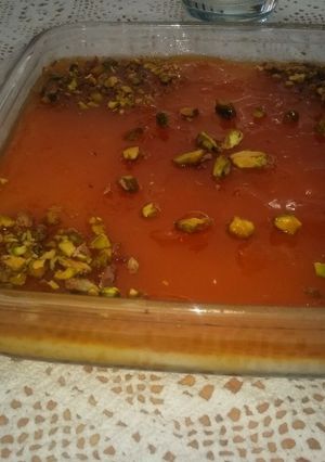 صورة لوصفة تحلية تركية بالكراميل