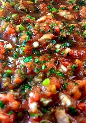 A picture of 5 Minute Fire Roasted Salsa.