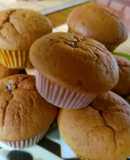 Nutellás, málnás muffin