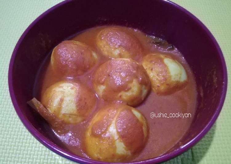 Resep Telur Bumbu Kuning Pedas Anti Gagal