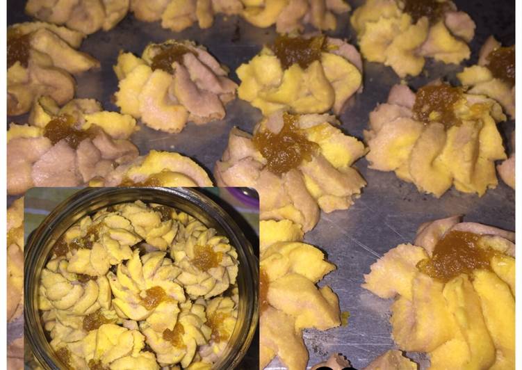 Resep Semprit Nanas Warna, Sempurna