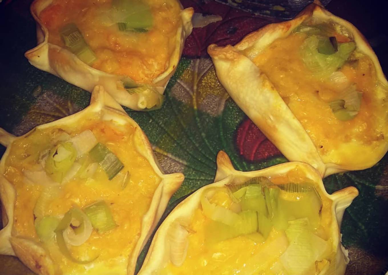 Canastitas de calabaza y puerro