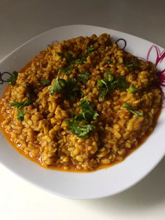 A picture of Fry mash daal.