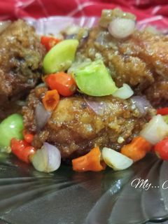 Foto resep Ayam goreng oseng sambal bawang