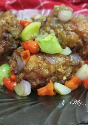 Foto resep Ayam goreng oseng sambal bawang