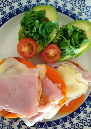 Una foto de Palta encevichada y calabaza a la napolitana