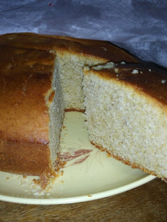 A picture of Ugali keki (corn flour cake).