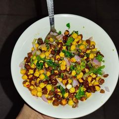 A picture of Roasted chana chaat.