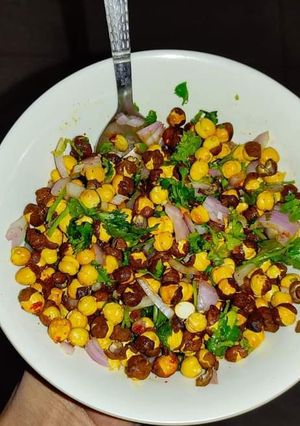 A picture of Roasted chana chaat.
