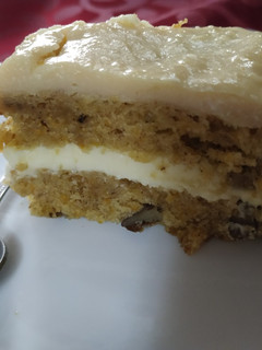 Una foto de Pastel zanahoria y queso