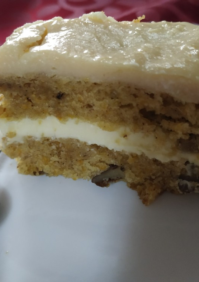 Una foto de Pastel zanahoria y queso