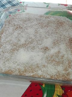 Una foto de Postre tipo flan con chocolate/cacao en polvo facilísimo!