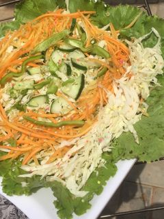 Plating din salad ainihin hoton girkin