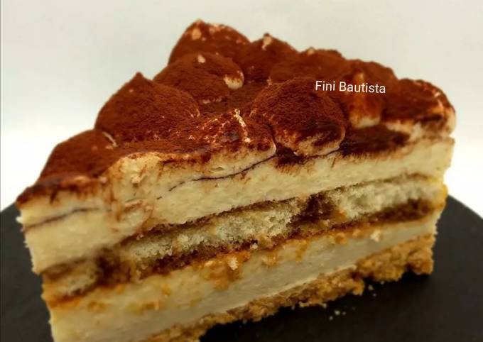 Tiramisú cheesecake Receta de Fini Bautista Angulo- Cookpad