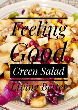 Φωτογραφία της συνταγής Σαλάτα ανάμεικτη με ρόδι, καρύδια και Βινεγκρέτ Βαλσάμικο