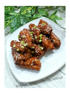 Foto resep Homemade Korean spicy chicken wings