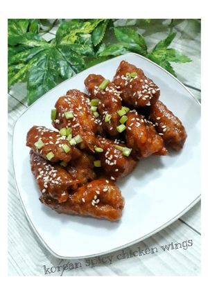 Foto resep Homemade Korean spicy chicken wings