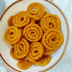 A picture of Rice flour Chakri.