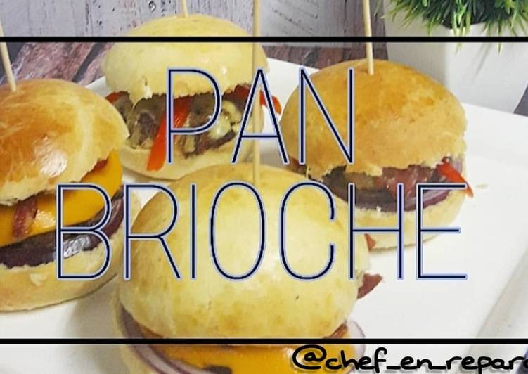 Pan brioche (para hacer tus hamburguesas unícas)