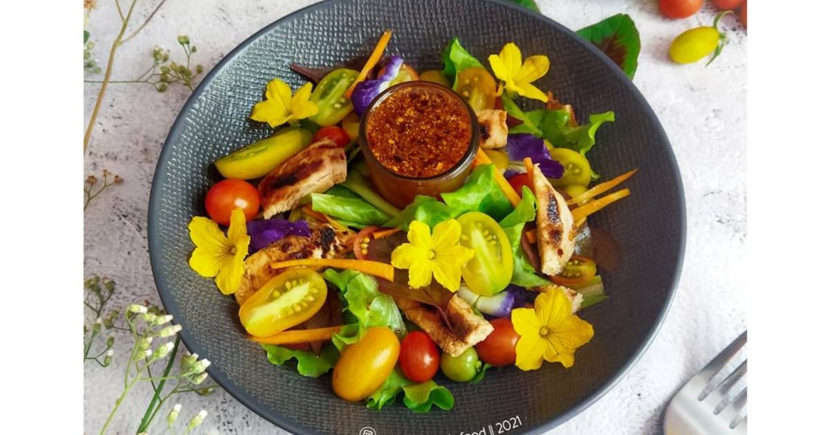 Resep Vegetable Salad with Spicy Honey Lemon Dressing oleh My Homemade