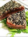 Tataki di tonno in crosta di semi di sesamo