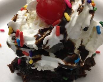 How To Making Recipe Brownie Sundae Delicious