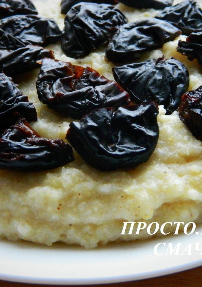 Пшенная каша с черносливом