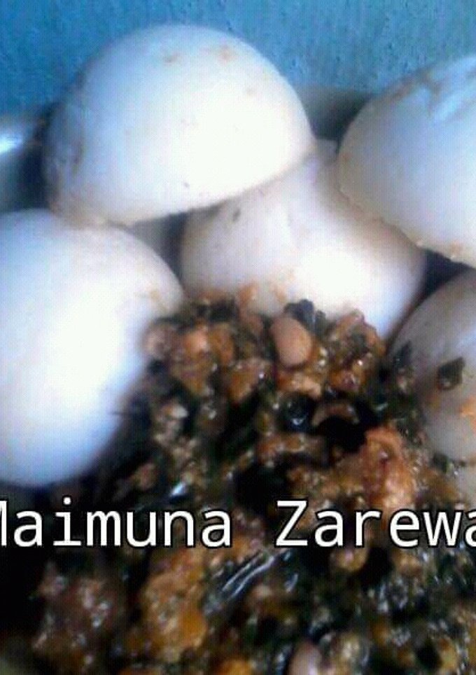 A picture of Miyan zogale.