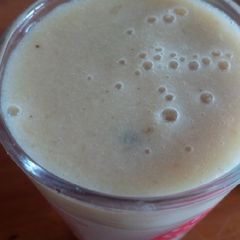 A picture of Banana smoothie #Author Marathon.