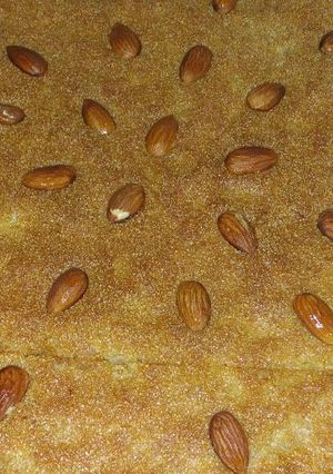 صورة لوصفة بسبوسه باللوز