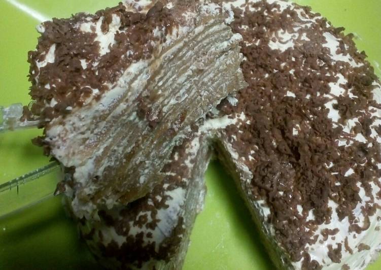 Bagaimana Membuat Chocolate Crepe cake yang Lezat