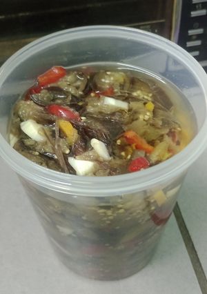 Una foto de Berenjena al escabeche