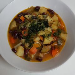 A picture of Red Kidney Beans with Vegetables.