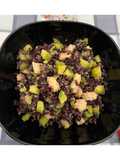 Riso venere freddo con zucchine e salmone 🍛