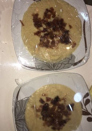 صورة لوصفة جريش (قمح) باللبن